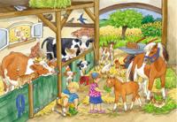 Ravensburger Puzzel Vrolijk Boerderijleven 2x24 Stukjes - thumbnail