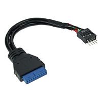 InLine 33446I USB 3.0 naar 2.0 adapterkabel intern, USB 3.0 naar USB 2.0 paalaansluiting, 0,15 m - thumbnail