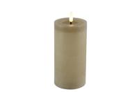 Stompkaars rustiek 7,5CM LED ro Lyon L beige - thumbnail