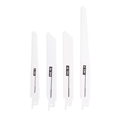 Reciprozagenset hout / metaal 4 dlg.