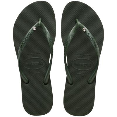 Havaianas Slim crystal SW II olive green Groen maat 3738
