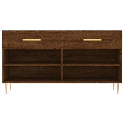 VidaXL Schoenenbank 102x35x55 cm bewerkt hout sonoma eikenkleurig