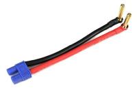 Conversie kabel Bullit 4mm Gold > EC3 Man met silicone kabel 12AWG (12cm) - thumbnail