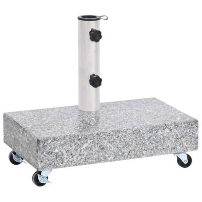 VidaXL Parasolvoet 45x25x8 cm graniet lichtgrijs