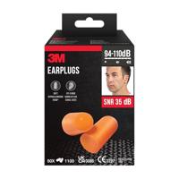 3M oordoppen 1100, geluidsdemping to 37 dB, kartonnen blister van 50 stuks - thumbnail