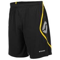 Stanno 420117 Pisa Short - Black-Yellow - M - thumbnail