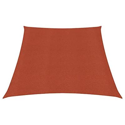 VidaXL Zonnezeil 160 g/m² 3/4x2 m hdpe terracottakleurig