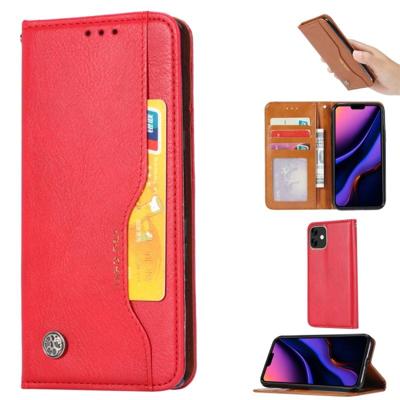 Knead huidtextuur horizontale Flip lederen case voor iPhone 11 met foto frame & houder & kaartsleuven & portemonnee (rood) Knead huidtextuur horizontale Flip lederen case voor iPhone 11 met foto frame & houder & kaartsleuven & portemonnee (rood)