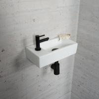 Wiesbaden Fonteinset Mat Wit Color Mat Zwart - thumbnail