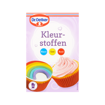 Dr. Oetker Kleurstoffen Blauw Geel Rood 45 g bij Jumbo