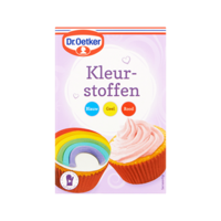 Dr. Oetker Kleurstoffen Blauw Geel Rood 45 g bij Jumbo - thumbnail