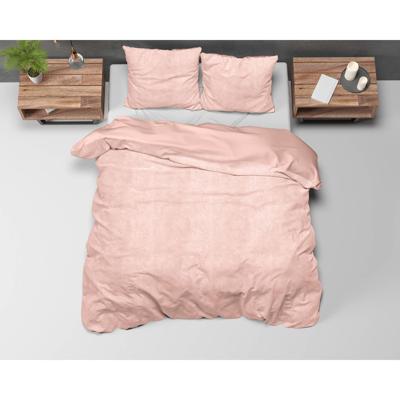Sleeptime Velvet Uni Dekbedovertrek Roze 140 x 220 cm