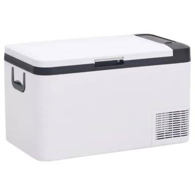 VidaXL Koelbox met handvat 18 l pp & pe zwart en wit VidaXL Koelbox met handvat 18 l pp & pe zwart en wit