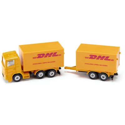 Siku dhl vrachtauto + aanhangwagen 1694