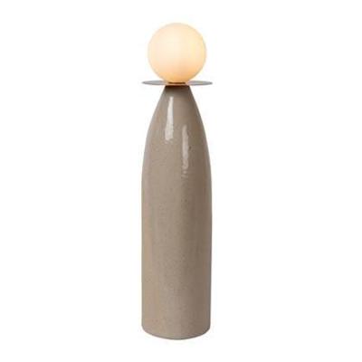 Lucide FIGARO - Tafellamp - Ø 12 cm, H 53,5cm - 1xG9 - Grijs