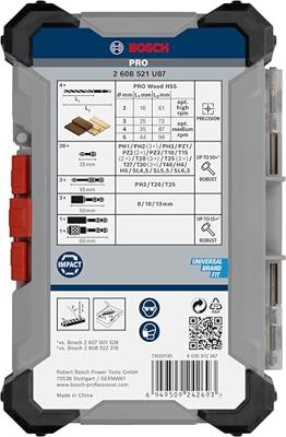 Bosch Professional PRO Impact Wood Boor-/bitset 40-delig - 2608521U87 - thumbnail