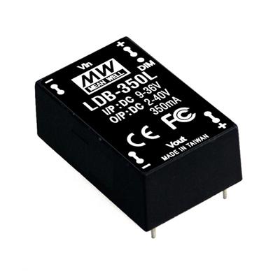 DC/DC-LED-driver MEAN WELL LDB-350L 350 mA 14 W 1 stuk(s)