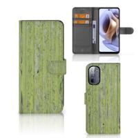 Motorola Moto G31 | G41 | Book Style Case | Green Wood - thumbnail