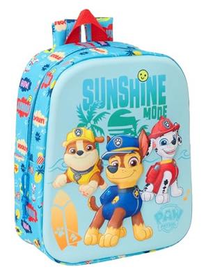 Kinderrugzak The Paw Patrol Blauw 22 x 27 x 10 cm 3D