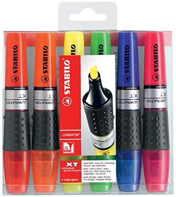 STABILO LUMINATOR markeerstift, etui van 4 stuks in geassorteerde kleuren - thumbnail