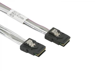 Supermicro CBL-0281L-01 Mini-SAS (SFF-8087) naar Mini-SAS (SFF-8087) kabel