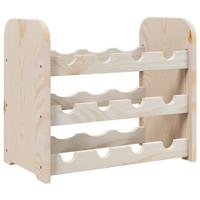 Wijnrek 43x25x37 cm massief grenenhout - thumbnail
