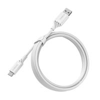 OtterBox Versterkte USB-A naar USB-C Cable, Oplaadkabel voor Smartphone en Tablet, Ultra-robuust, Bend en Flex getest, 2m, Wit - thumbnail