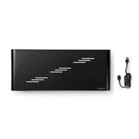 Nedis Monitorstandaard | 520 mm x 210 mm | USB Hub | 1 stuks - ERGOMFSU3400BK ERGOMFSU3400BK - thumbnail