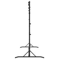 Voetbal rebounder 366x90x183 cm HDPE zwart - thumbnail