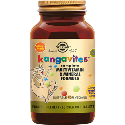 Solgar Kangavites™ Tropical Punch Multivitamine kauwtabletten voor Kinderen