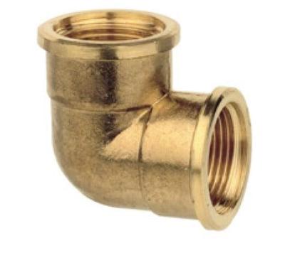 Kirchhoff Messing bocht 90°, blank, 3/4"IT - 989383355