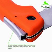 TerCasa JU-998501 Tuinzaag Inklapbaar Blad 16 cm Oranje/Groen - thumbnail