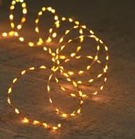 Kerstverlichting Batterijverlichting LED koper draad 132 LED / 2 meter classic Anna's collection - Annas collection - thumbnail