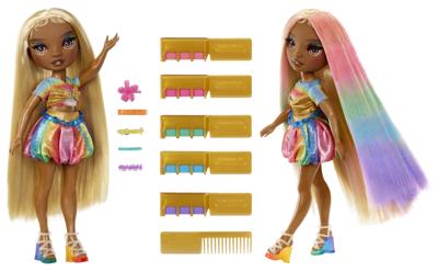 MGA Entertainment Rainbow high modepop met haarkrijt - meline goud