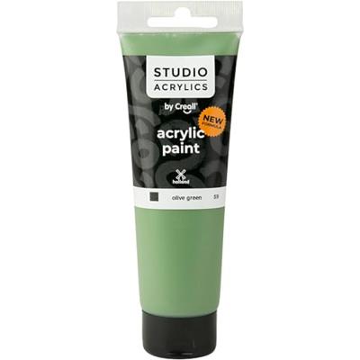 Creall Studio Acrylverf, dekkend, olive green (59), 120 ml/ 1 fles