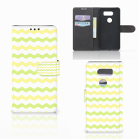 LG V30 Telefoon Hoesje Waves Yellow - thumbnail