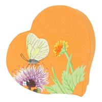 Papierhouder Groot Hartvorm Oranje - thumbnail