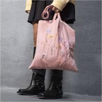 Creativ Company Hobbyset borduurwerk, draagtas, lichtroze, 1 doos - thumbnail