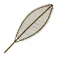 Wanddecoratie Rotan Blad L - thumbnail