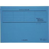 Vouwmap Secolor met tabrand A4 100% gerecycled karton 250gr Blauw - thumbnail