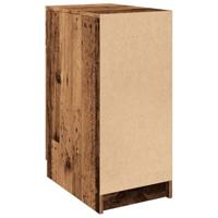 Bureau 33x50x75 cm bewerkt hout oud houtkleurig - thumbnail
