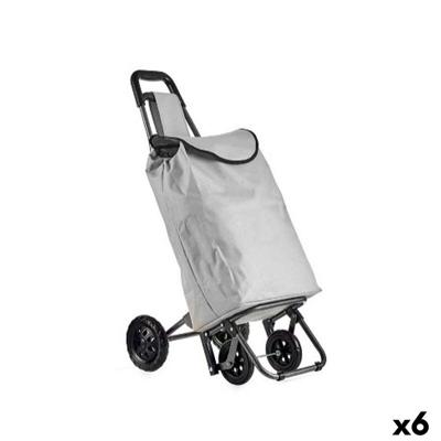 Winkelwagen Kinvara WR3069-1 Zwart Grijs 30 L 22 x 98 x 38 cm (6 Stuks)