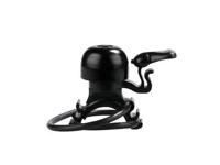 Simson fietsbel micro 23mm rubber elastiek bevestiging zwart - thumbnail