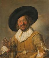 Frans hals, De vrolijke drinker 80x100cm, Rijksmuseum, premium print, print op canvas, oude meester - thumbnail