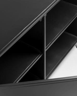 Kave Home Dressoir 'Shantay' Zwart metaal, 160cm