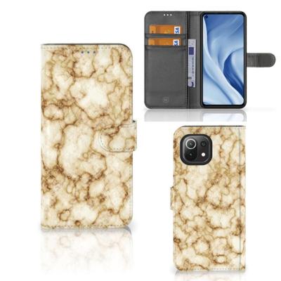 Xiaomi 11 Lite 5G NE | Mi 11 Lite | Bookcase | Marmer Goud