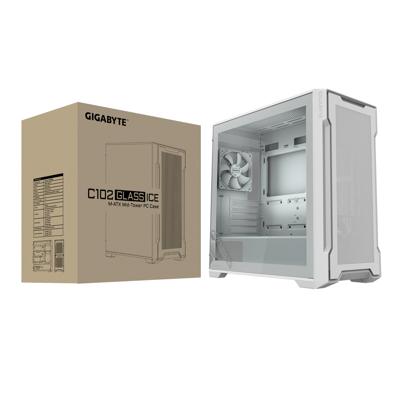 Gigabyte C102GI Midi-tower PC-behuizing Wit Stoffilter