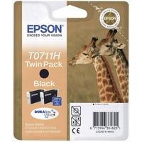 Epson Inktcartridge T0711H Origineel 2-pack Zwart C13T07114H10 - thumbnail