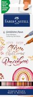 Faber Castell FC-164518 Duo Aquarelmarker Goldfaber BoHo 6 Stuks - thumbnail