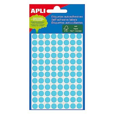Apli ronde etiketten in etui diameter 8 mm, blauw, 288 stuks, 96 per blad (2045) Apli ronde etiketten in etui diameter 8 mm, blauw, 288 stuks, 96 per blad (2045)
